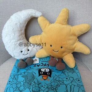 Jellycat Amuseables Sun & Moon Set of 2 - Medium - Authentic - BNWT - Fast Ship